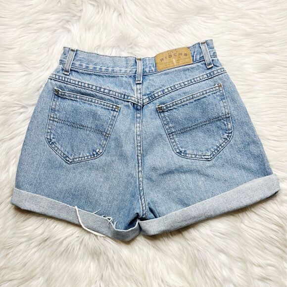 Riders High Rise Vintage Mom Shorts Light Wash Size 24 - Picture 3 of 3